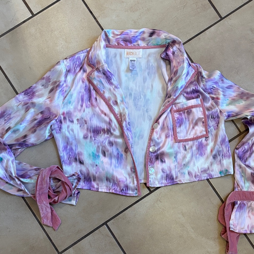 Beach Riot Luna Satin Blouse medium